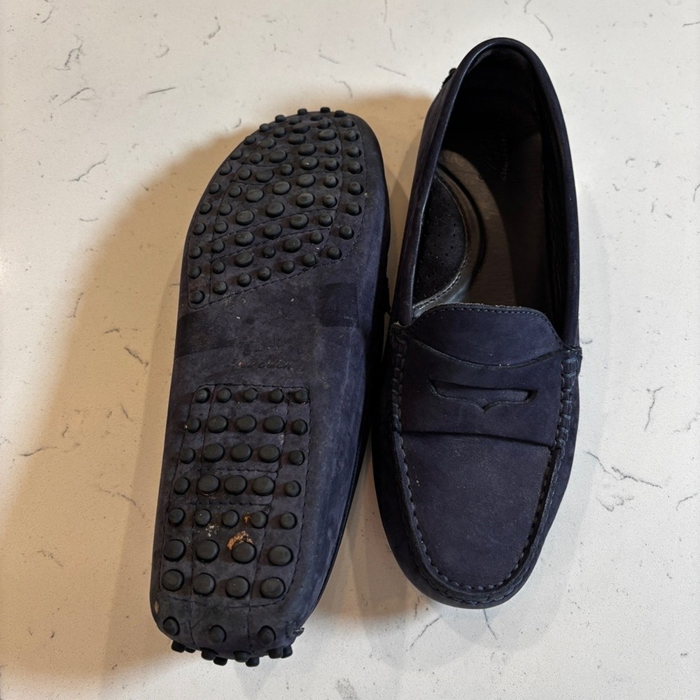 Aurelien Women's Navy Suede Driving Shoes Loafers 38 - Picture 5 of 5